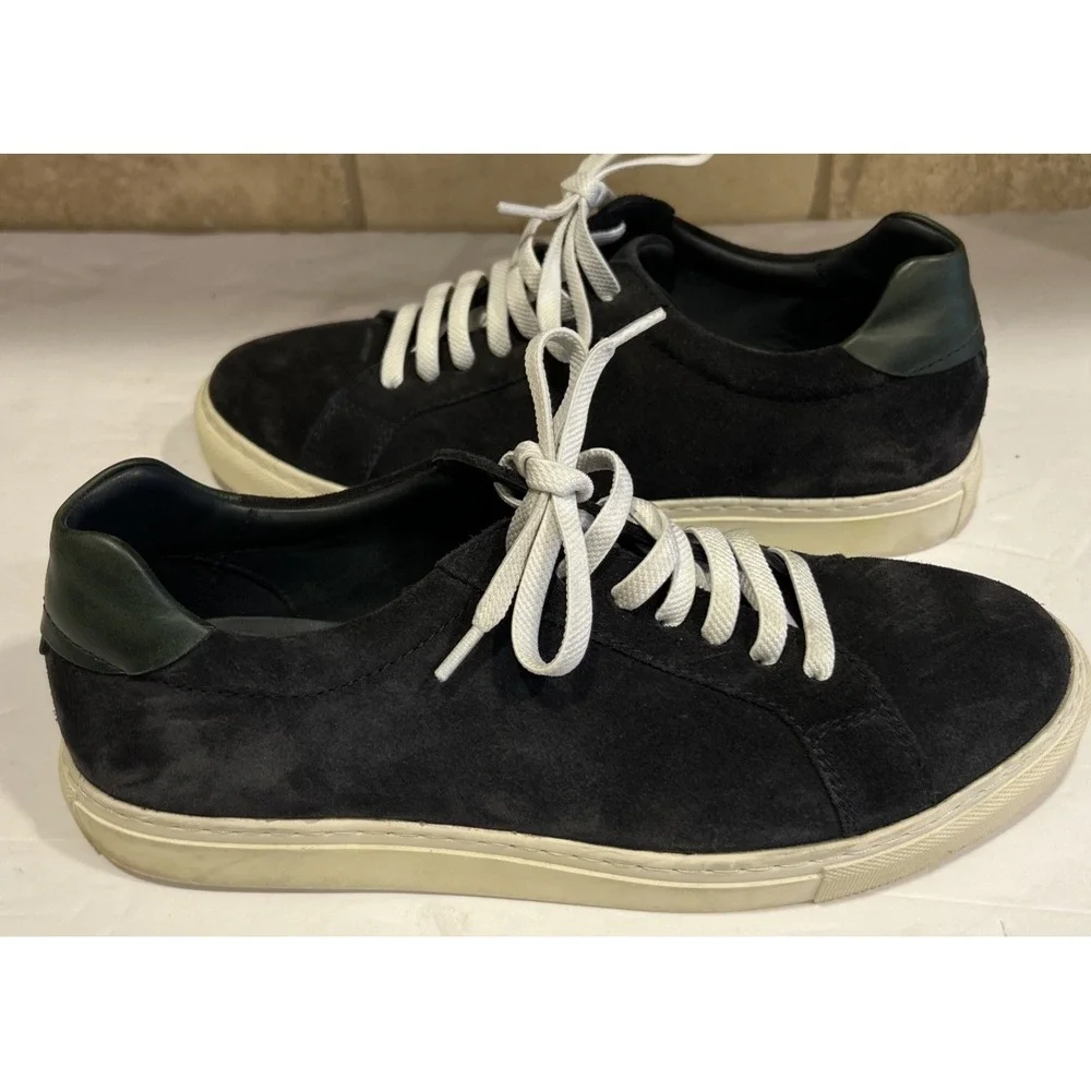 Milwaukee Boot Co Falk Leather Suede Lace Sneaker 20507-415 Black Men's Sz. 9.5M